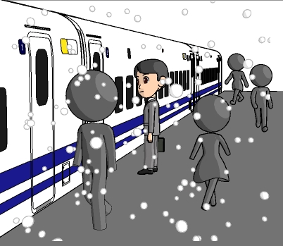 2016年の初夢は新幹線の駅のホームで・・