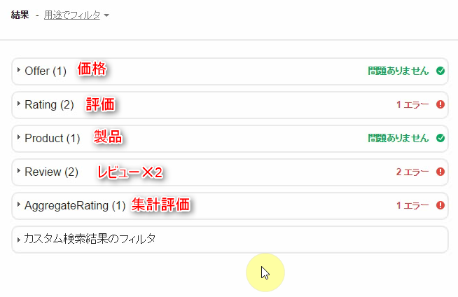 構造化がまとまっていない