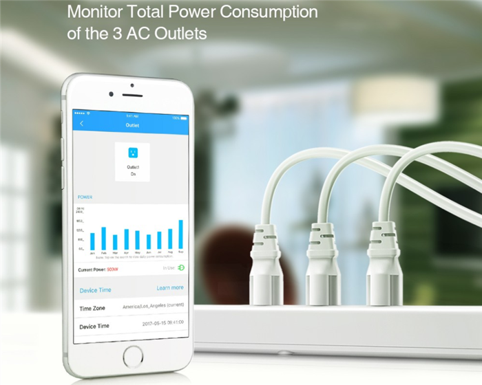 Koogeek MFi Certified Smart Outlet for Apple HomeKit - US Plug