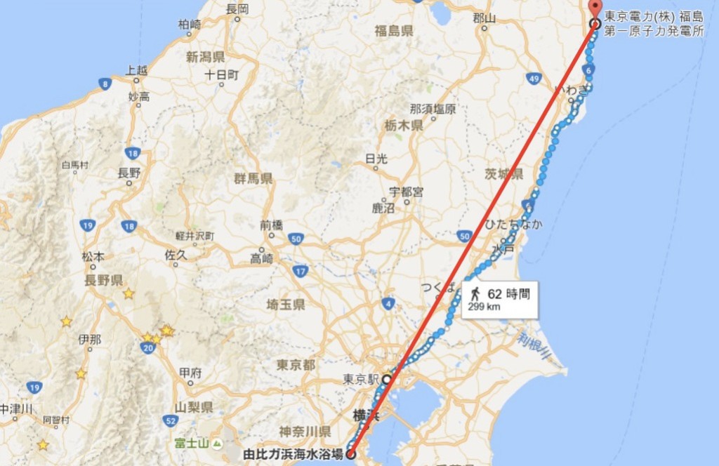 ゴジラ進行ルート