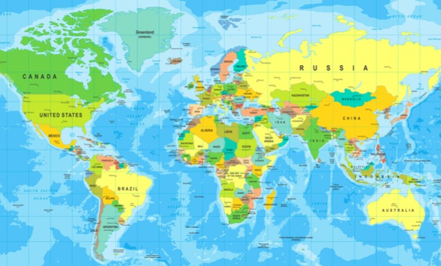 世界標準の地図で見た地政学的な極東アジアな日本 好奇心