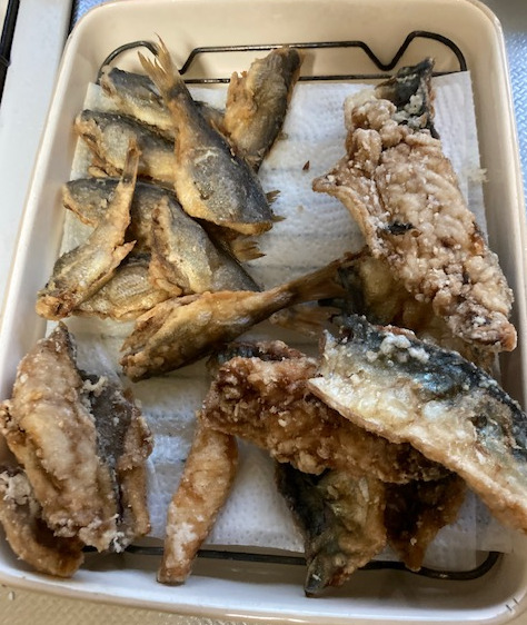 釣果　唐揚げ