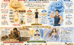 筋肉（マイオ）と脂肪（アディポ）の脳へのカイン（情報伝達物質）